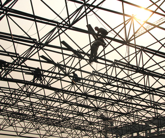 江油厂房网架安装