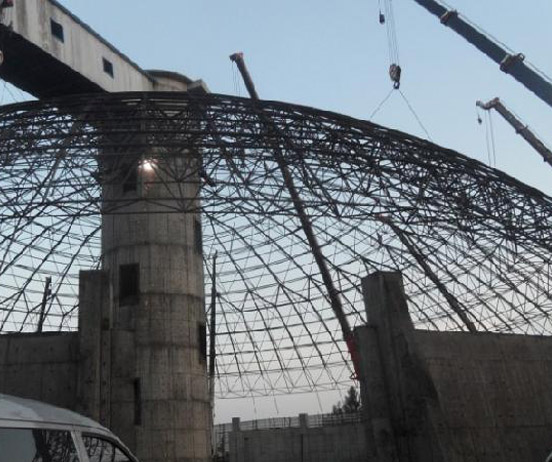 江油网架分条或分块安装法